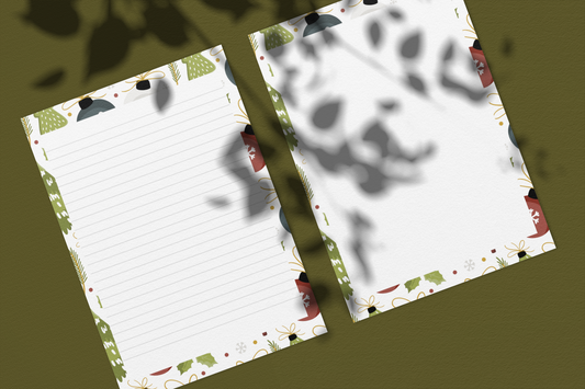 Printable Winter 103 Stationery