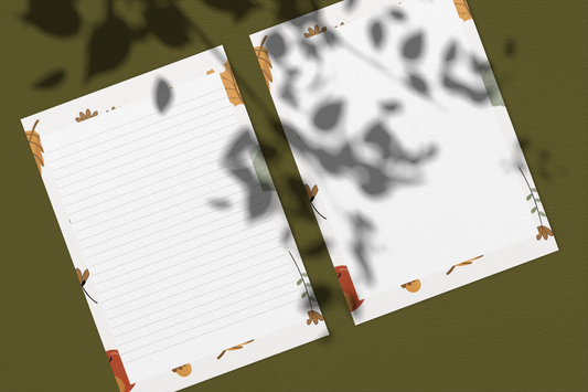 Printable Fall 109 Stationery