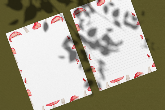 Mushroom Stationery Printable