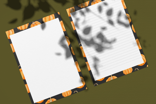 Pumpkin Life Stationery Printable