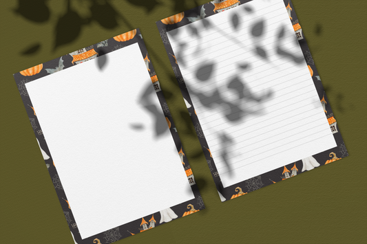 Haunted Halloween Stationery Printable