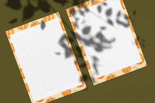 Pumpkin Patch Stationery Printable