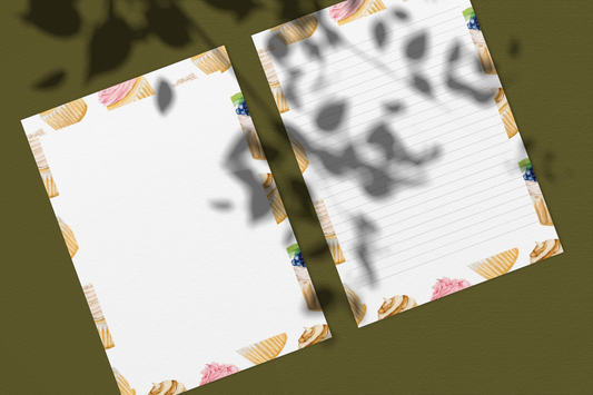 Printable Cupcake Stationery