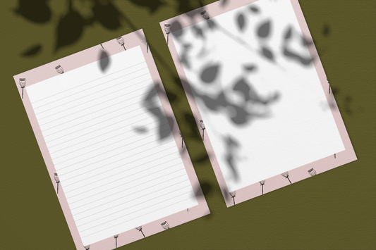 Printable Poppy Stationery