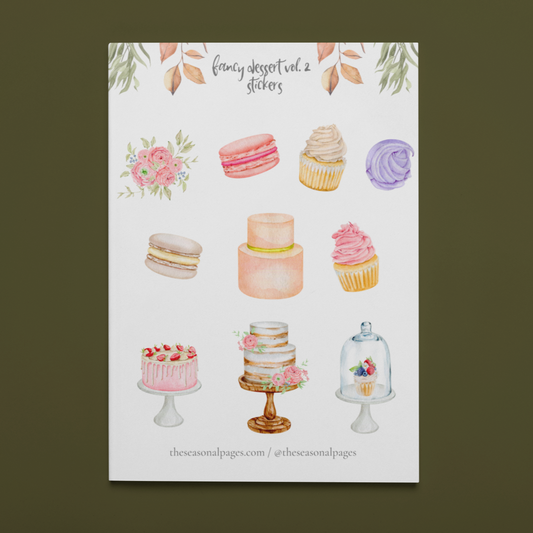 Printable Fancy Dessert Vol. 2 Sticker Set
