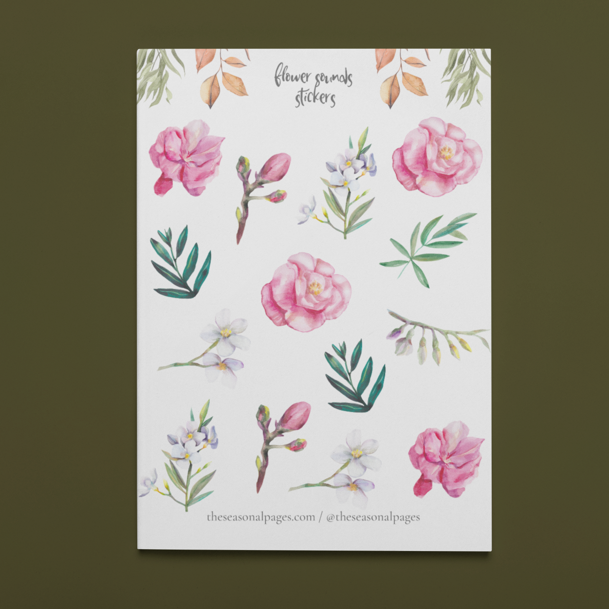 Printable Flower Sounds Sticker Set