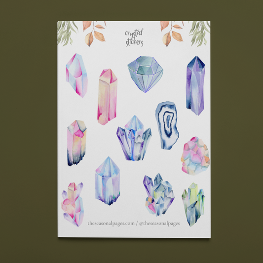 Printable Crystal Stickers Set