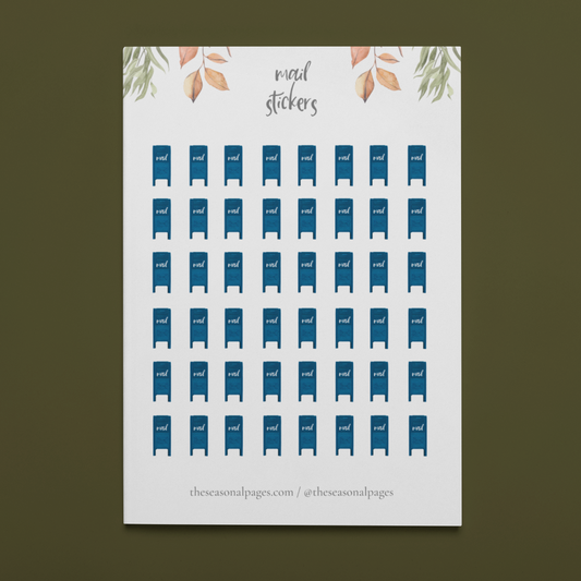 Printable Mail Sticker Set
