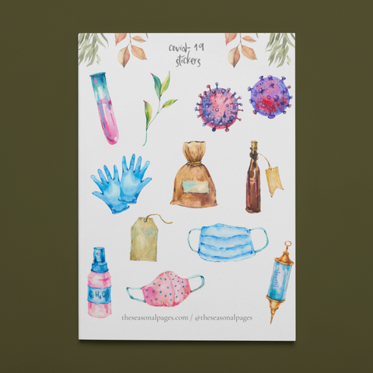 Printable Covid-19 Sticker Set