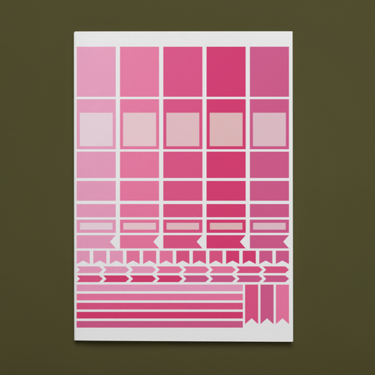 Printable Raspberry Planner Sticker Set