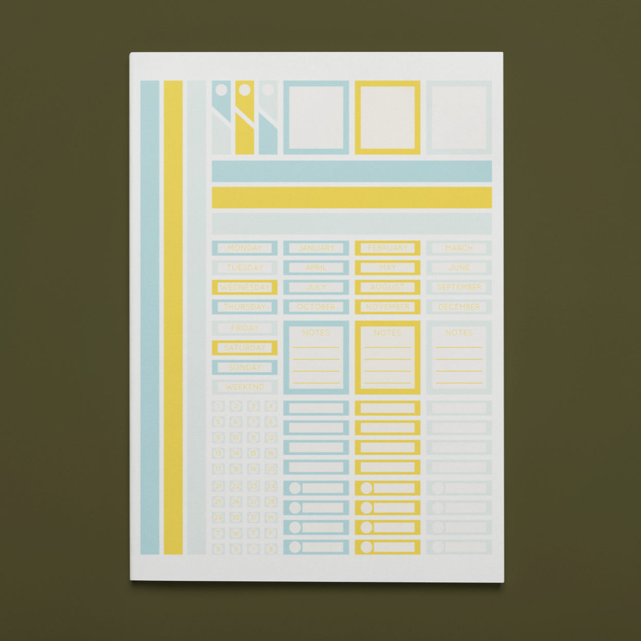 Printable Sunny Planner Sticker Set