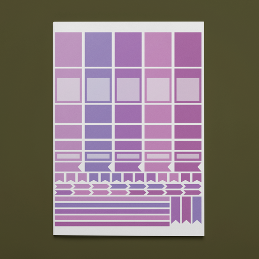 Purple Printable Sticker Set Vol. 1