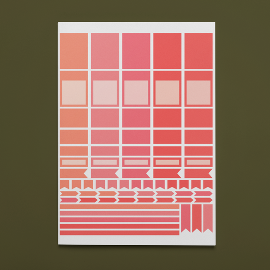 Printable Salmon Planner Sticker Set