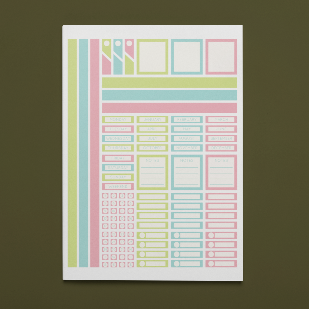 Printable Sweet Life Planner Sticker Set – The Seasonal Pages