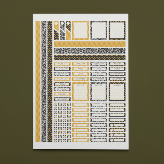 Printable The Bee Planner Sticker Set