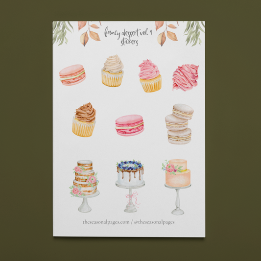 Printable Fancy Dessert Vol. 1 Sticker Set