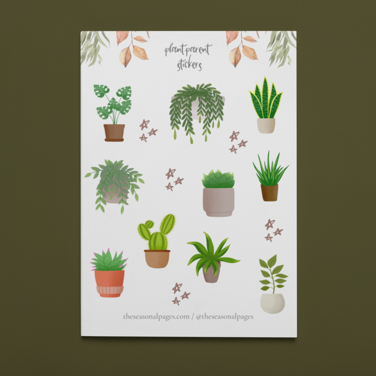 Printable Plant Parent Sticker Set