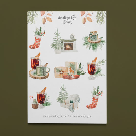 Printable Christmas Life Sticker Set