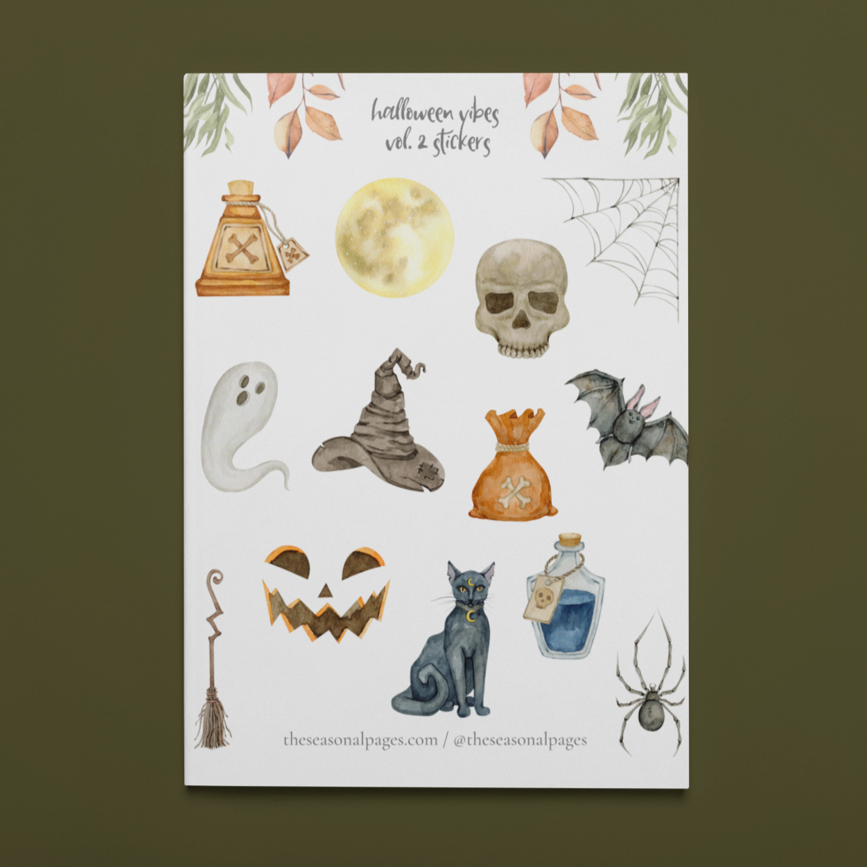 Printable Halloween Vibes Vol. 2 Sticker Set