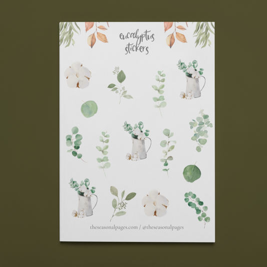 Printable Eucalyptus Sticker Set