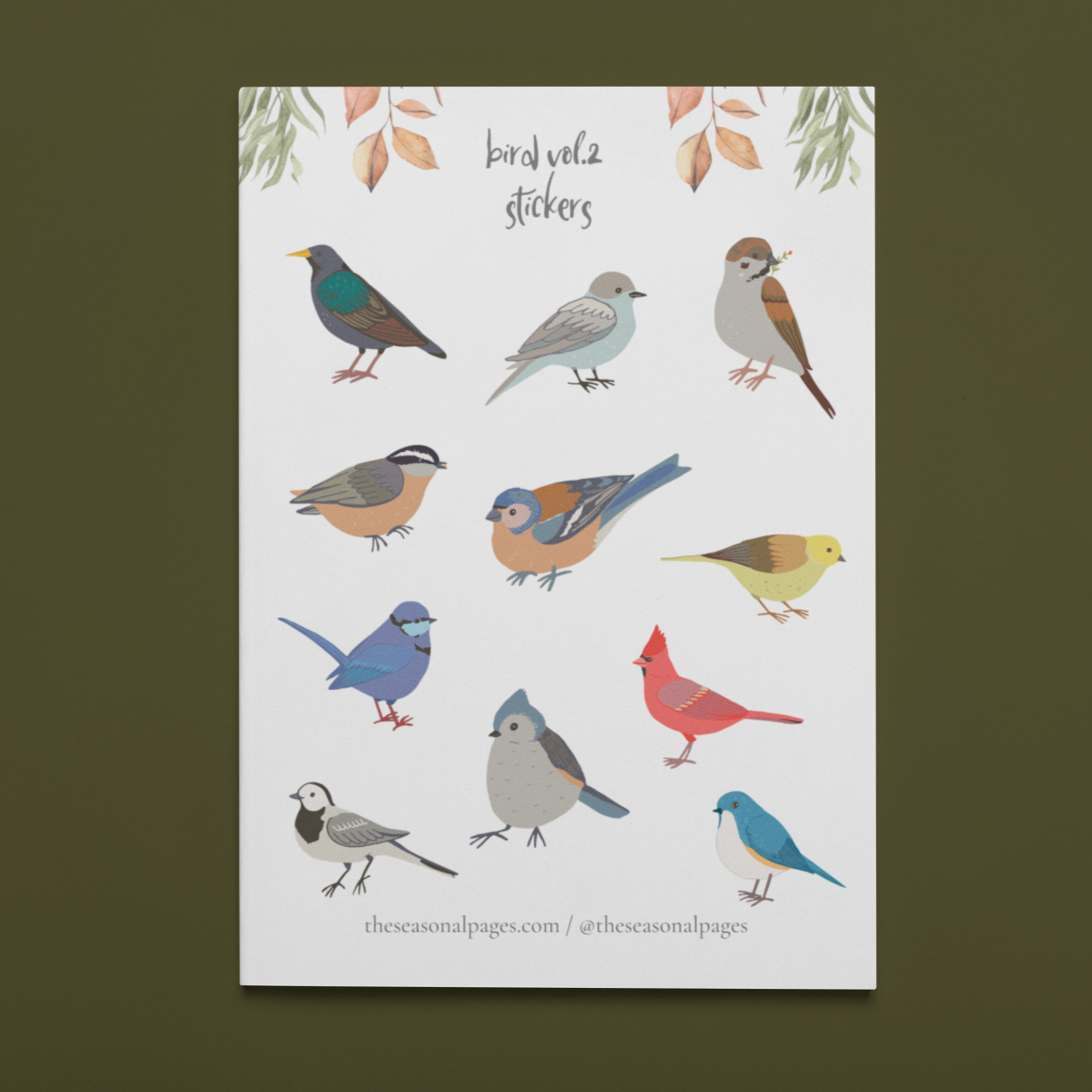 Printable Bird Vol.2 Sticker Set