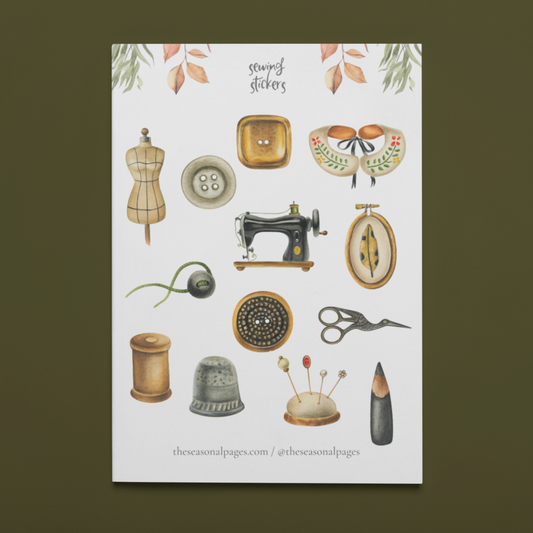 Printable Sewing Sticker Set