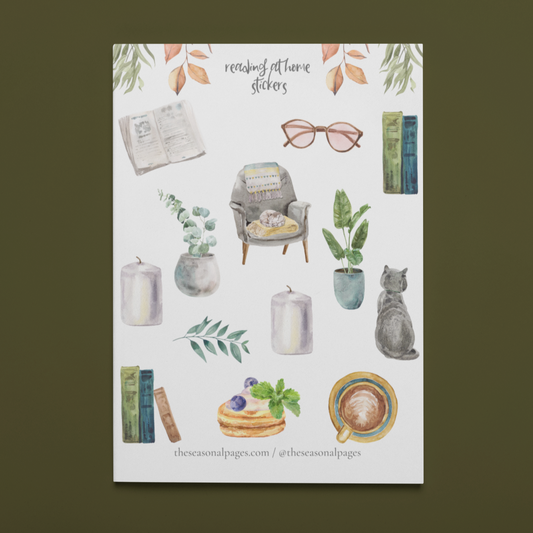 Printable Reading At Home Sticker Set