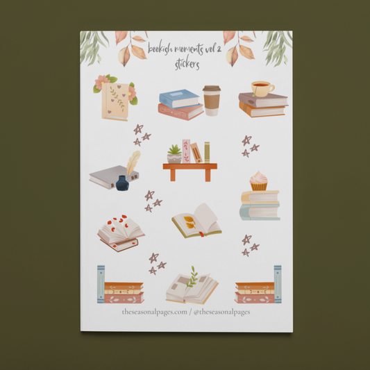 Printable Bookish Moments Vol.2 Sticker Set