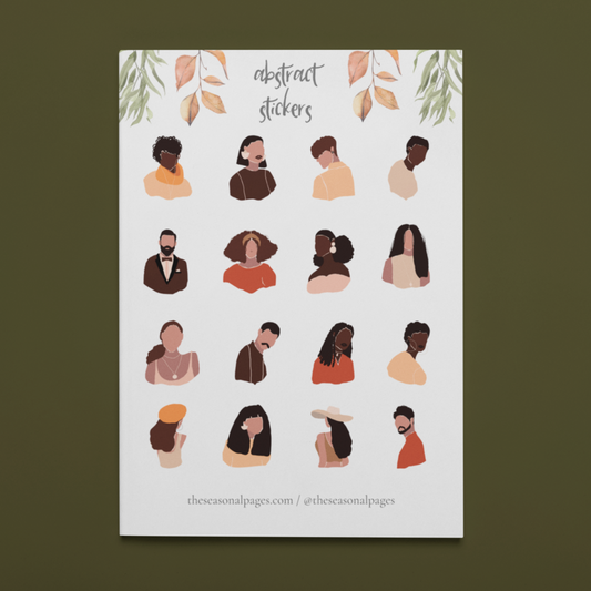 Printable Abstract Printable Sticker Set