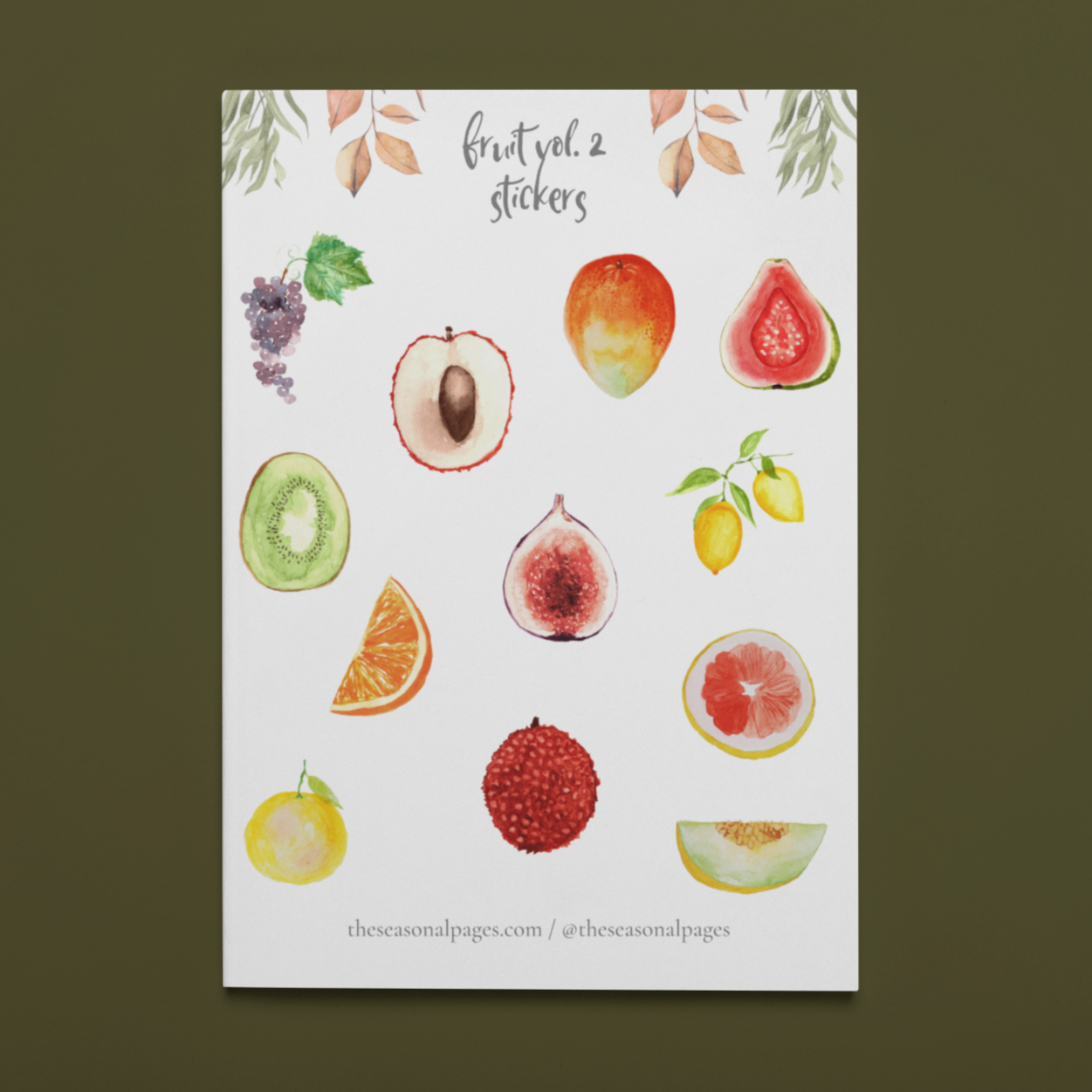 Printable Fruit Vol. 2 Sticker Set