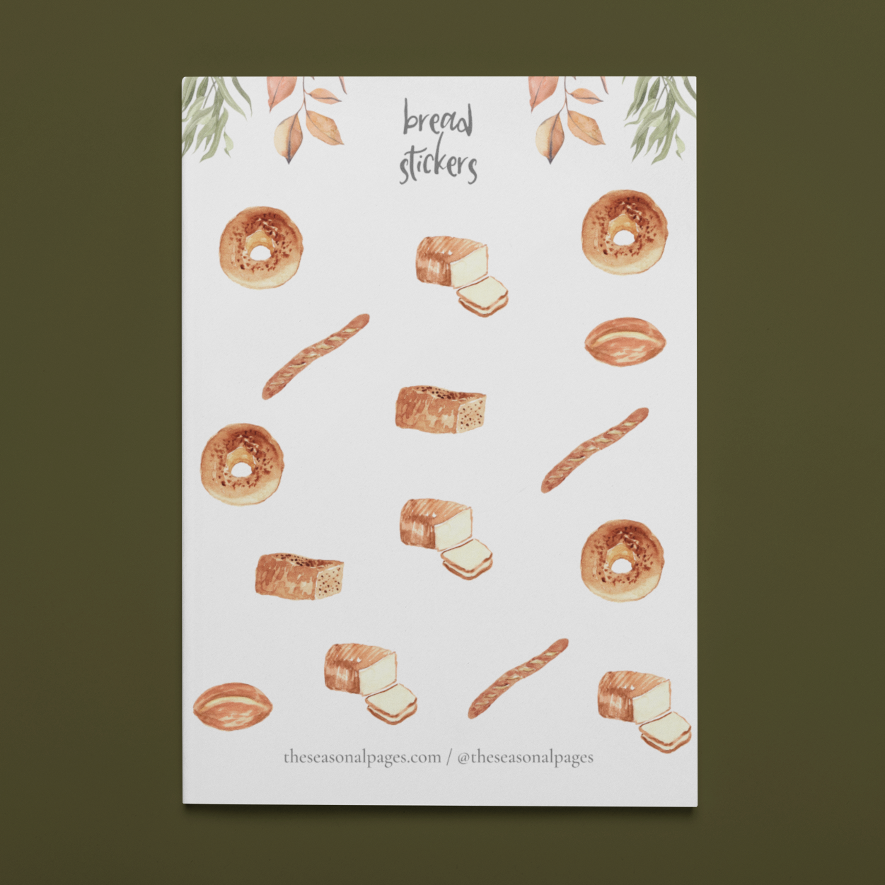 Printable Bread Sticker Set – The Seasonal Pages
