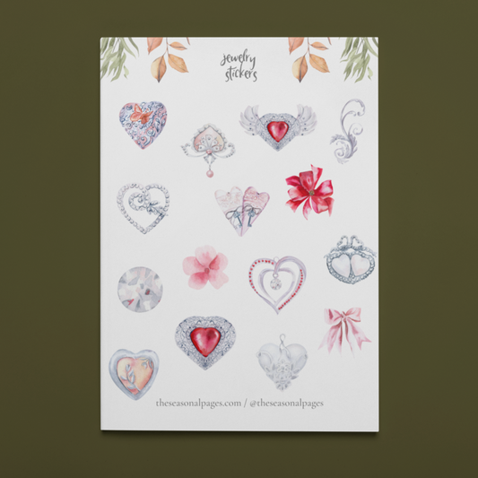 Printable Jewelry Sticker Set