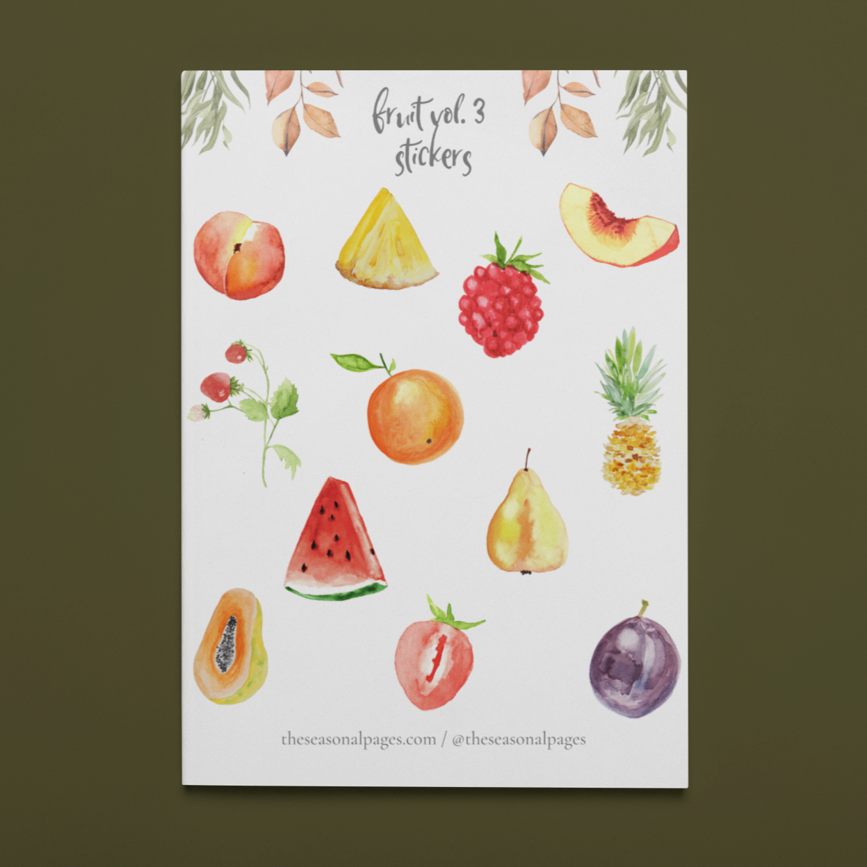 Printable Fruit Vol. 3 Sticker Set