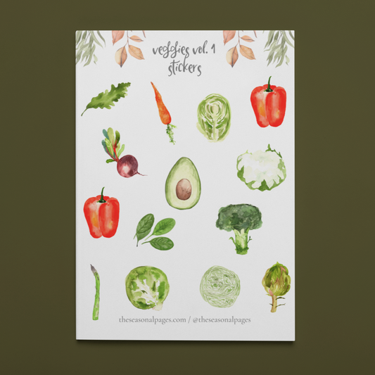 Printable Veggies Vol. 1 Sticker Set