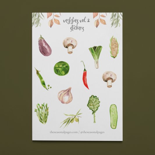 Printable Veggies Vol. 2 Sticker Set
