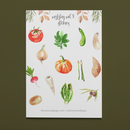 Printable Veggies Vol. 3 Sticker Set