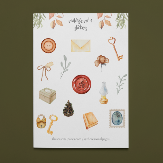 Printable Vintage Vol. 1 Sticker Set
