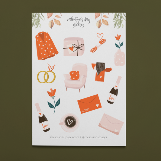 Printable Valentine's Day Sticker Set