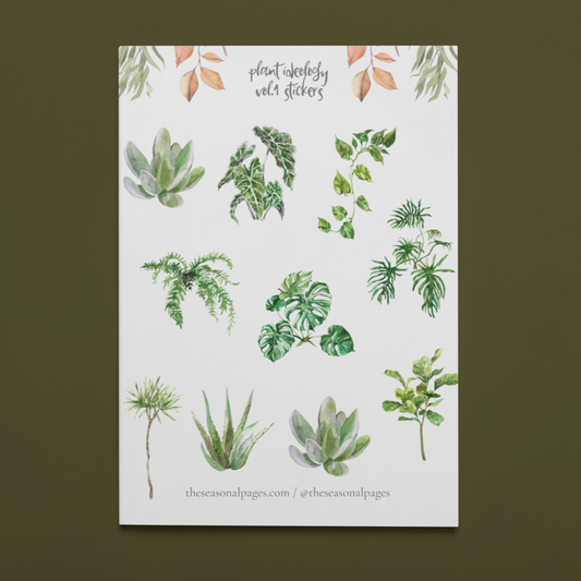 Printable Plant Ideology Vol.1 Sticker Set