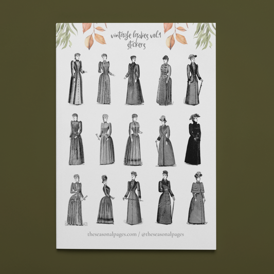 Printable Vintage Ladies Vol. 1 Sticker Set