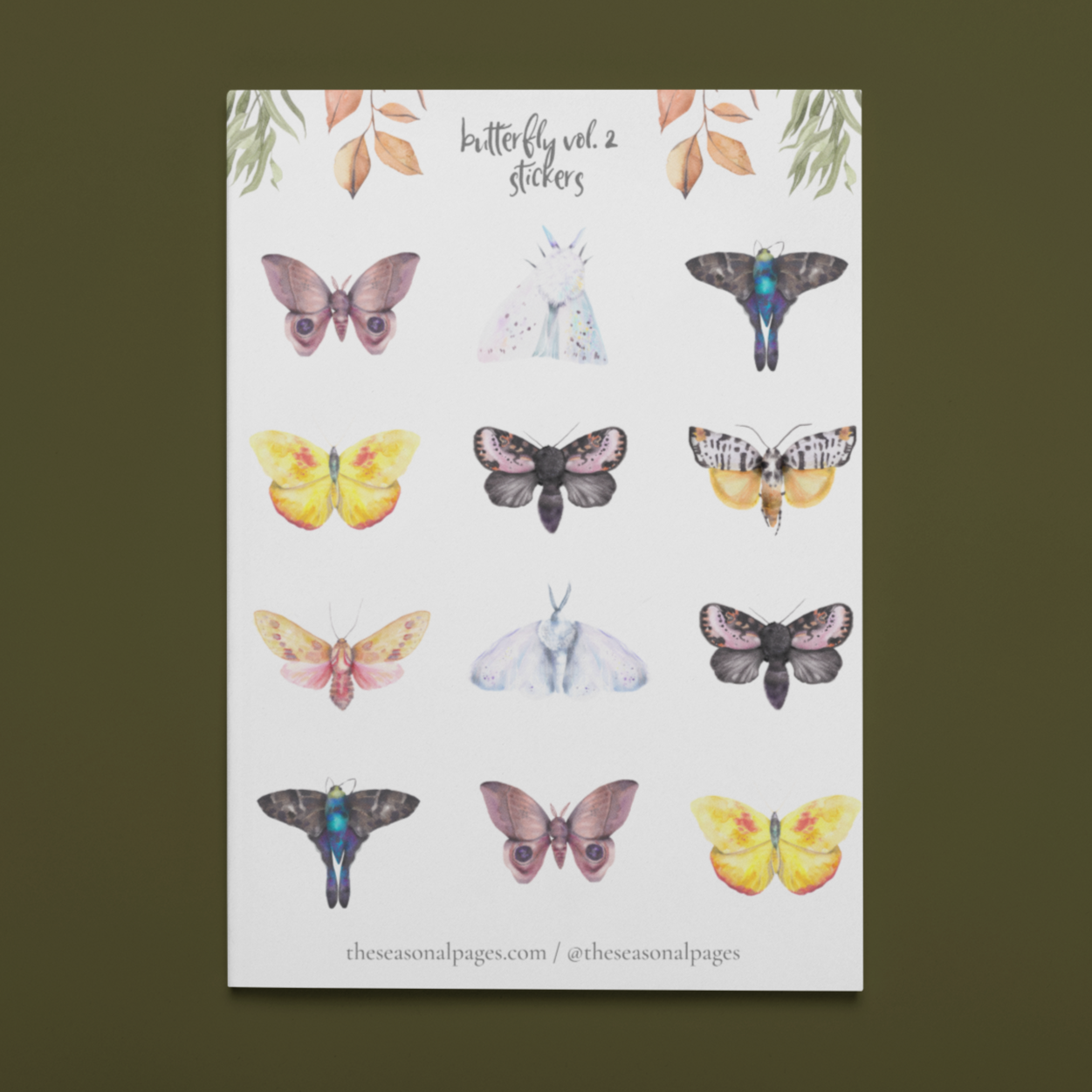Printable Butterfly Vol.2 Sticker Set
