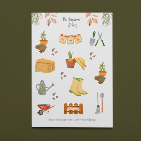 Printable The Gardener Sticker Set