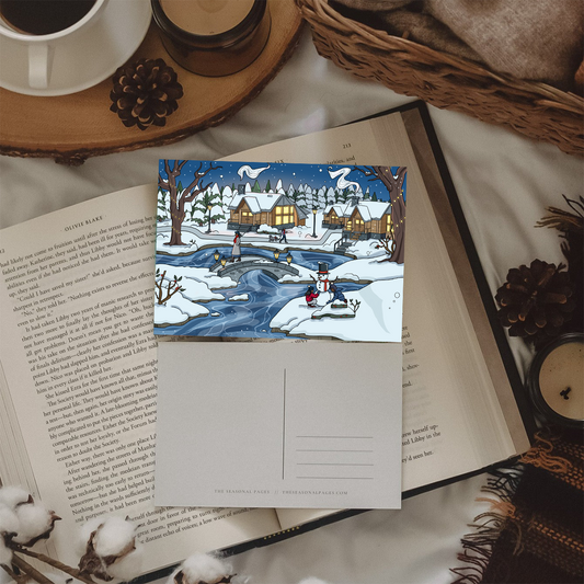 Fairy Lights On Winter Nights Postcard